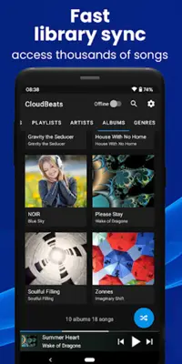 CloudBeats Cloud Music Player android App screenshot 1